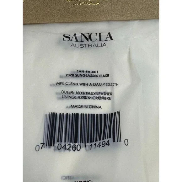 Sancia 3 Compartment Sunglass Case - Sand color  - New in Box - Picture 2 of 16